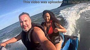 Wild Jet Ski Adventures on Guarujá Beach with Sexy Latina