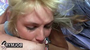 caramella del x licks three huge cocks