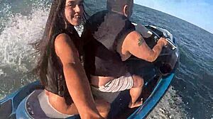 Wild Jet Ski Adventures on Guarujá Beach with Sexy Latina