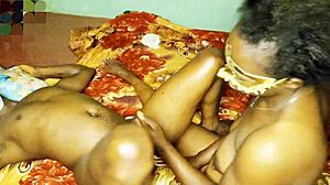 ebony girlfriend passionately rims and licks my pussy