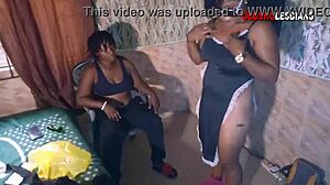 Olosho lesbians show off new clothes and seduce me into steamy girl-on-girl play