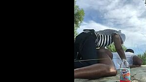 Strapon action with girl dominating guy in wild session