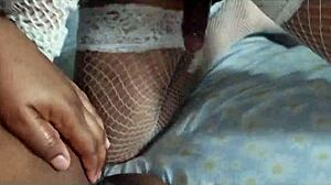 Trans Friend Fucks Wet Pussy in Front of Boyfriend