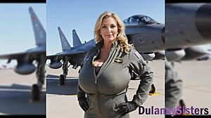 Beautiful babe fucks on yellow sofa