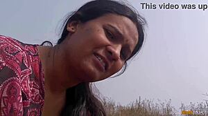 Real Indian Wife Pussy Fucked Outdoor in Jungle