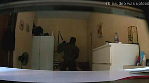 homemade black guy with white girl action