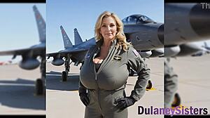 Beautiful babe fucks on yellow sofa