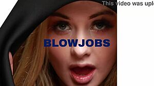 British Teen SLOPPY BLOWJOB & TIT WANK!