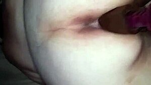 bbw milf fucks huge dildo deep in fat ass