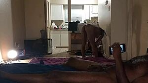 Stepmom invites stepson for deepthroat and doggystyle fucking in her house