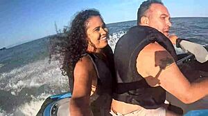 Wild Jet Ski Adventures on Guarujá Beach with Sexy Latina