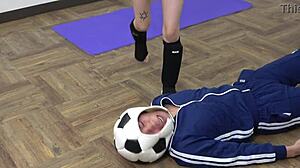 Mero whips with bamboo in food fetish