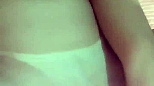 horny wife attacks with toys while husband works