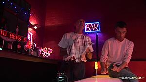 Romana Enjoys Fucking Two Guys on Sofa in MMF 3Some