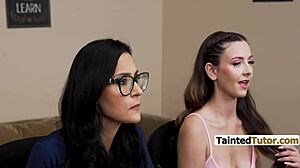 Jade Greene and Serena Hill dominate Peter Fitzwell in a hardcore threesome