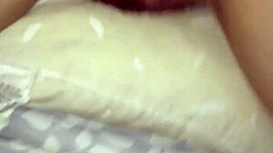 Wife moans during creampie ass fucking