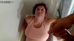 Liza Receives Cumshot And Golden Shower In Tub, Wets Panties