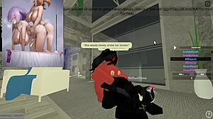 Moth feels overwhelmed by huge futa cock drilling