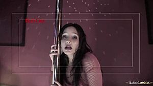 Romana Enjoys Fucking Two Guys on Sofa in MMF 3Some