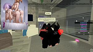Moth feels overwhelmed by huge futa cock drilling