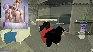 Moth feels overwhelmed by huge futa cock drilling