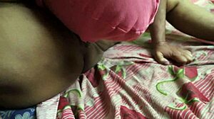 Indian Aunty Oil Massage Ass Fucked by Nephew