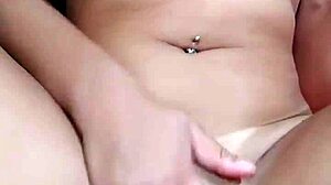 horny wife attacks with toys while husband works