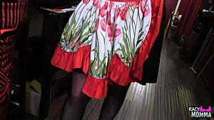 Topless Blonde Masseuse Jerks Off Tied Guy In Bdsm Session