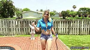 Cory Chase Experiences First Public Sex On Bridge With Hardcore Fucking