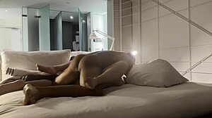 Rough creampie with muscular friend Leo Santos at midnight.