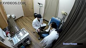 Dr. Tampa's corporate slaves in latex. Jasmine Rose endures humiliating nurse roleplay with gloves and tattoos.