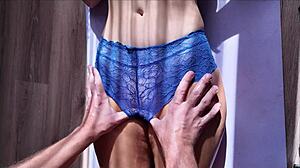 oily tight young pussy gets massaged and stuffed with big cock