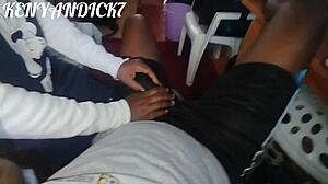 African Nanny Toys with Boss’s Black Dick at Work