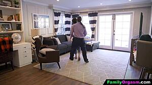 Housewife Joins Husband and Stepdaughter in 3some