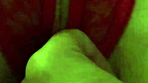 Shaved Pussy Soaked In Red Thongs