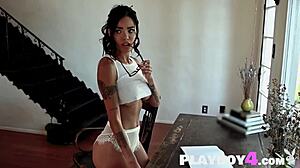 Petite Teacher Lily's Lingerie Allure