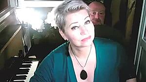 mature couple enjoys wet sex on moscow balcony