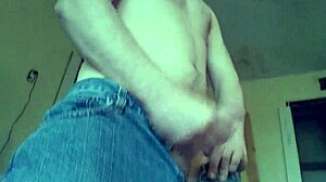 Hot guy receives handjob and masturbates until he cums for you