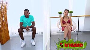 vanessa and derrick's hardcore sex on set leads to cumshot