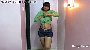 check out this horny indian milf showing off big boobs naked