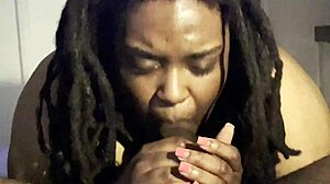 Slowpoke amateur gives submissive blowjob