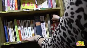 Aroused By Books, Brunettes In Stockings Fuck Hard In Library!