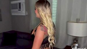 kali roses with blue eyes gives blowjob to muscular duncan saint. they fuck passionately.