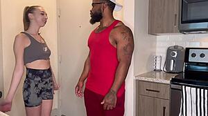 Petite Client Breezy Bri Fucks Her Big Black Cock Trainer