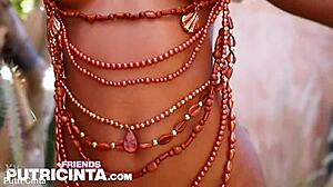 Putri Cinta says, 'Look at my tiny exposed pussy'