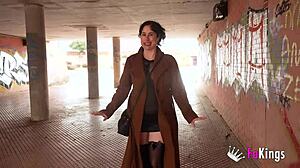 Emmita Smiles, Flashing Huge Boobs To Seduce Young Guy!