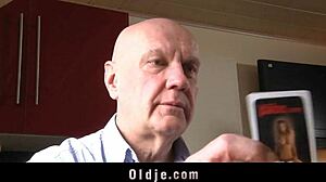 Older Pervert's Intense Desire To Fuck Young Mini Blonde Bent Over