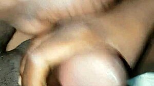 Ebony Woman With Hairy Big Pussy And Natural Tits Gets Fucked And Creampied