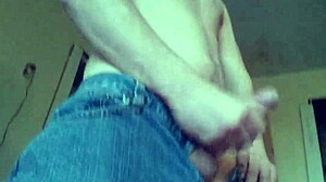 Hot guy receives handjob and masturbates until he cums for you