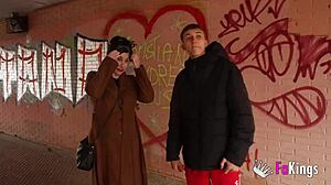 Emmita Smiles, Flashing Huge Boobs To Seduce Young Guy!